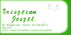 krisztian jesztl business card